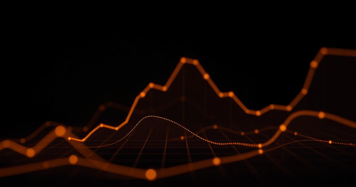 Abstract marketing analytics visualization